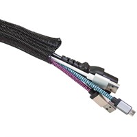 Axessline Cable Cover - Ø 25 mm, flätad kabelstrumpa, självstängande,