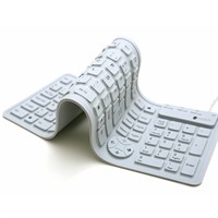 Axessline Foldable Keyboard - SE &amp; FI, vikbart tangentbord, vit