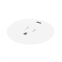 Powerdot Compact 62 - 1 socket type B, 1 USB-C charger 30W, whit