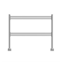 Axessline Toolbar Kit Dual - two rails incl. poles, for table W1600 mm